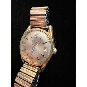 VINTAGE CARDINAL 17 JEWELS GOLD AUTOMATIC MEN'S WATCH Working